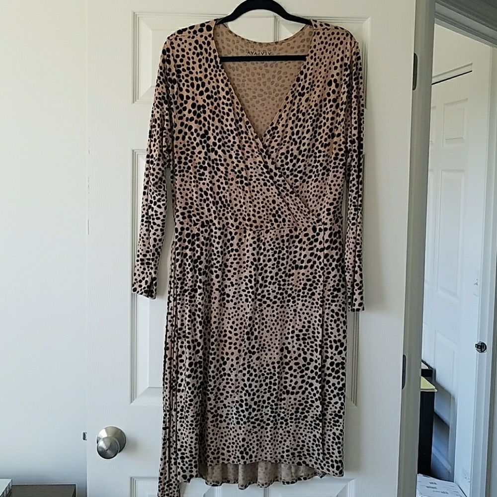 Cheetah print dress
